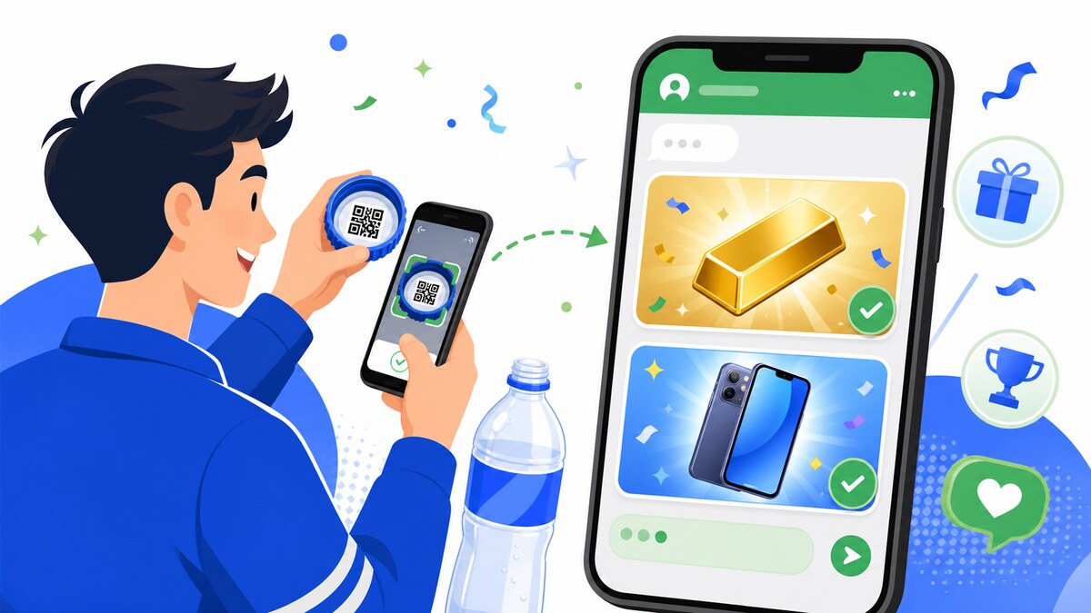 แบรนด์เครื่องดื่มไทยใช้ QR ใต้ฝาลุ้นรางวัลผ่าน LINE